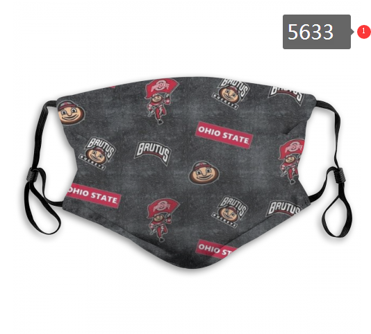 2020 NCAA Ohio State Buckeyes #7 Dust mask with filter